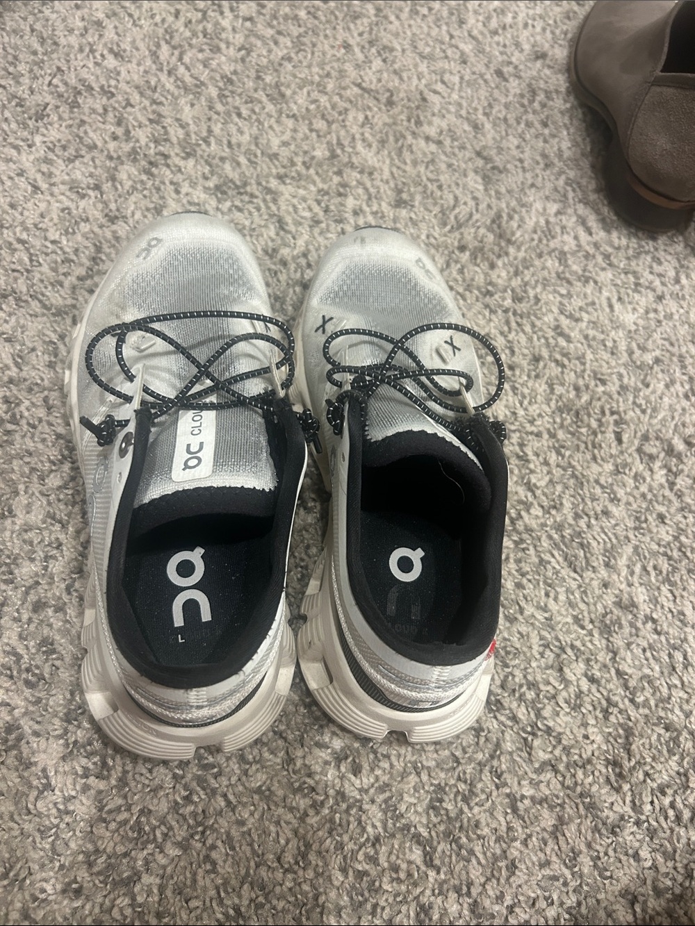 On Cloud 5 Women's White and Black Athletic Sneakers
